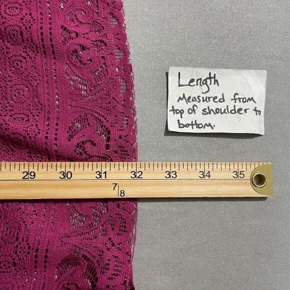 Cato Plus Size 18 20W Pink Lace Overlay Button Up Shirt Sheer Romantic Feminine - Picture 10 of 11